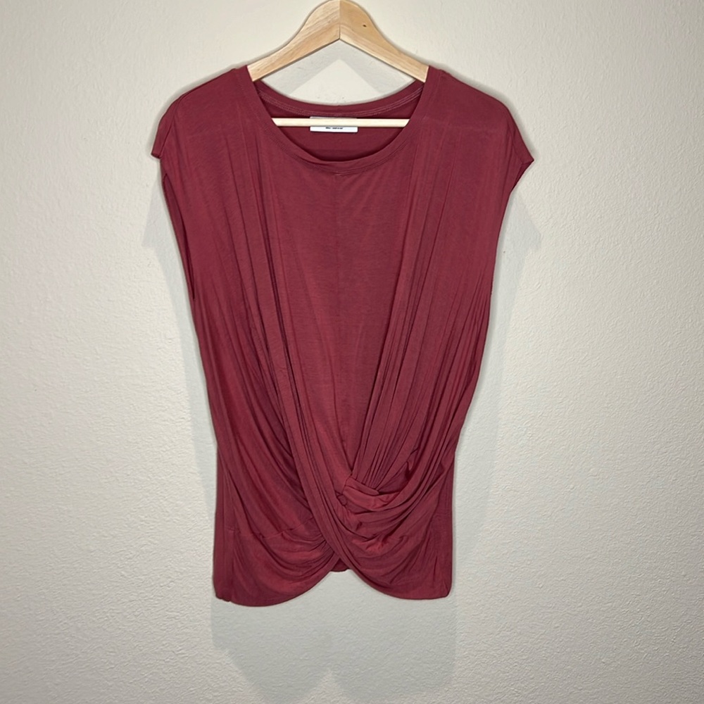 Bailey 44 Twist Front Sleeveless T-shirt Sz S
